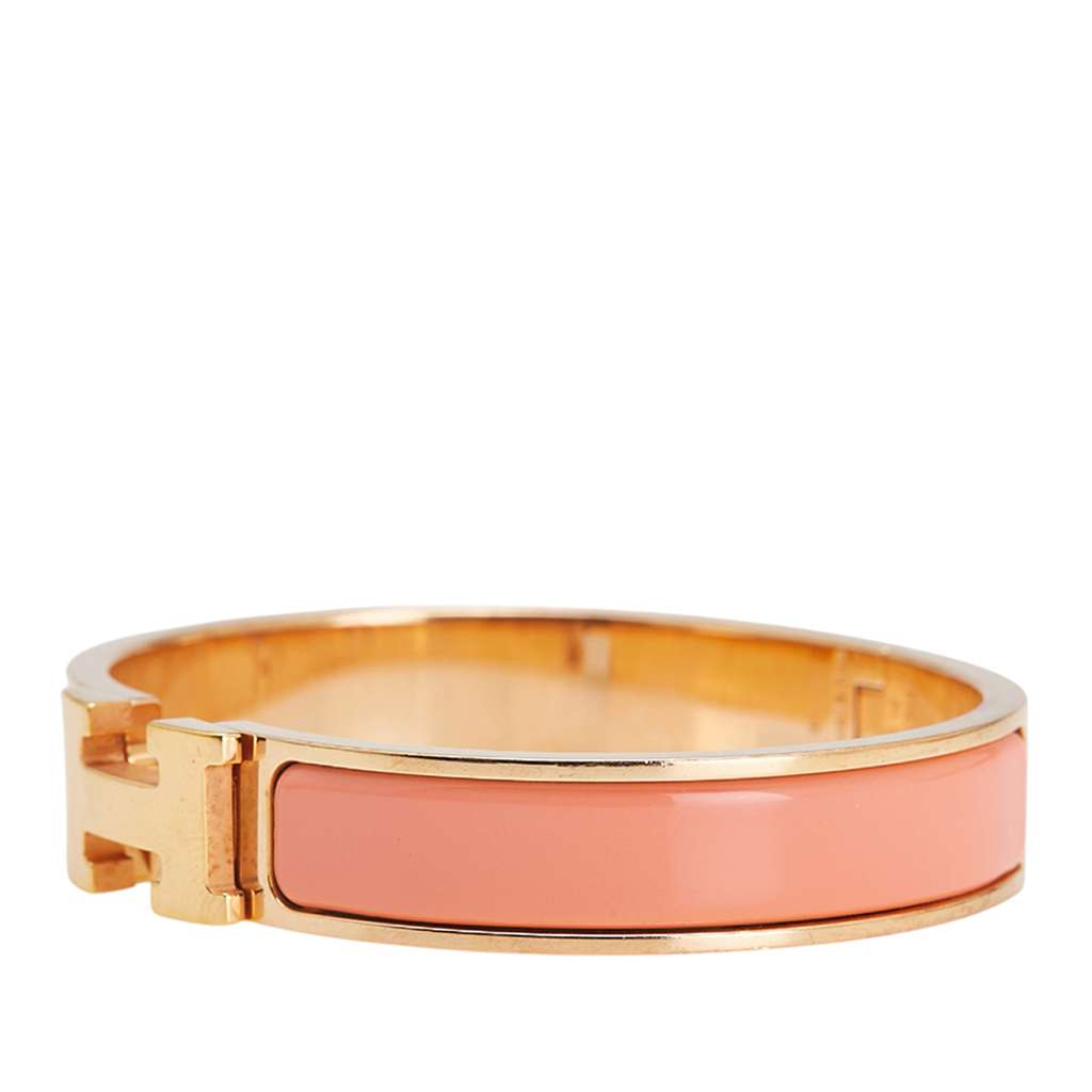 Hermès Narrow Enamel Clic H Bracelet PM - 2