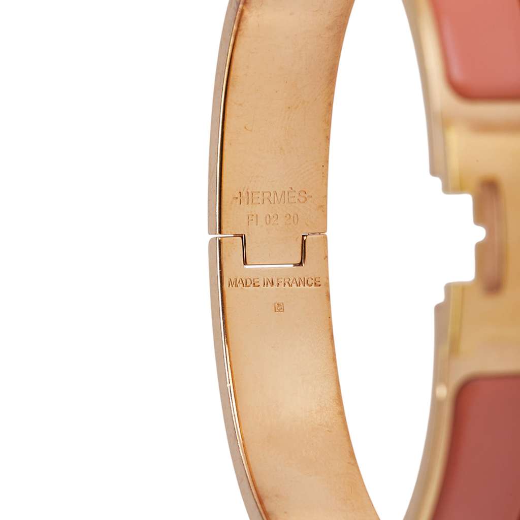 Hermès Narrow Enamel Clic H Bracelet PM - 4