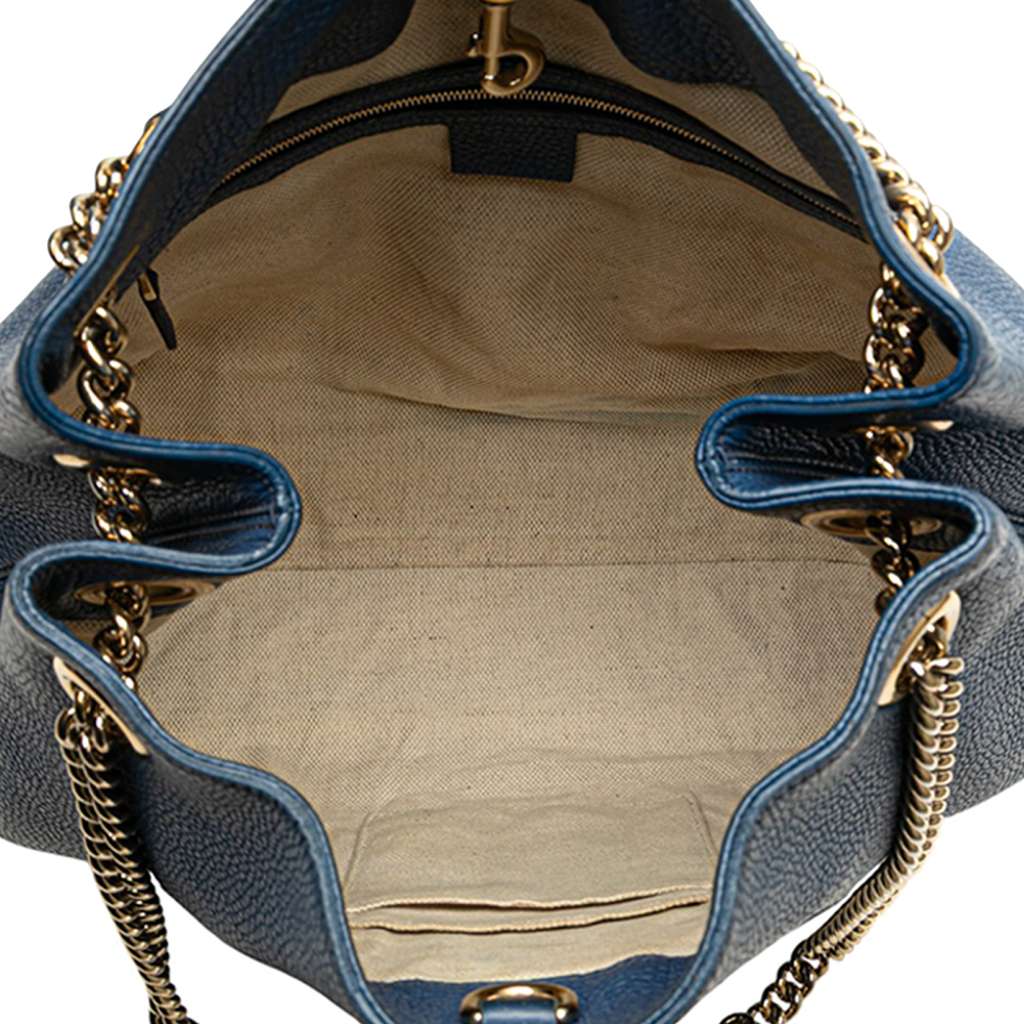 Gucci Medium Leather Soho Chain Tote - 4
