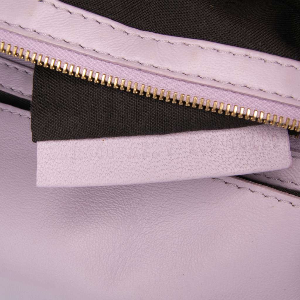 Fendi Medium Leather Embossed FF Baguette Satchel - Detail 1