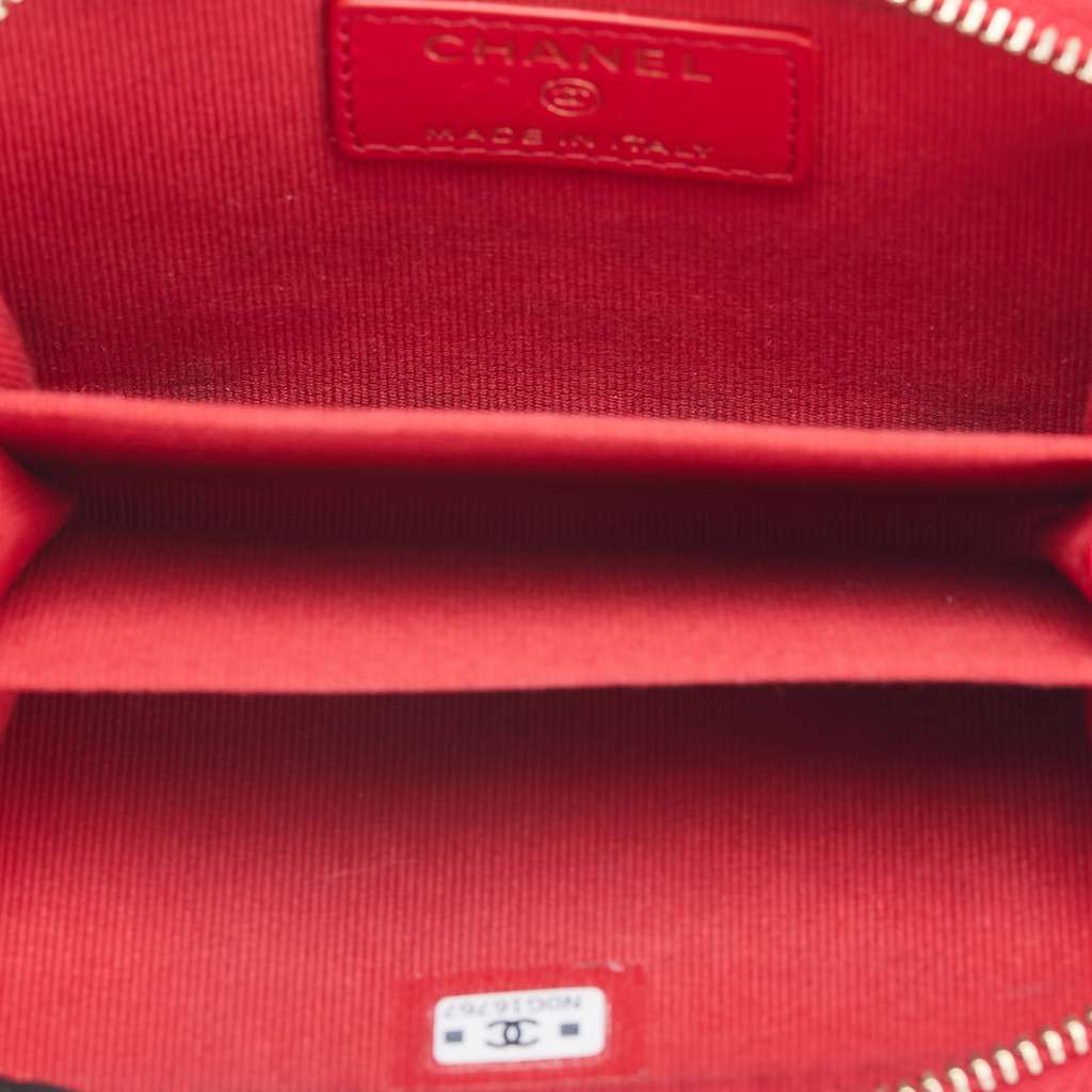 Chanel Quilted Lambskin Acrylic Coco Love Coin Pouch - 4