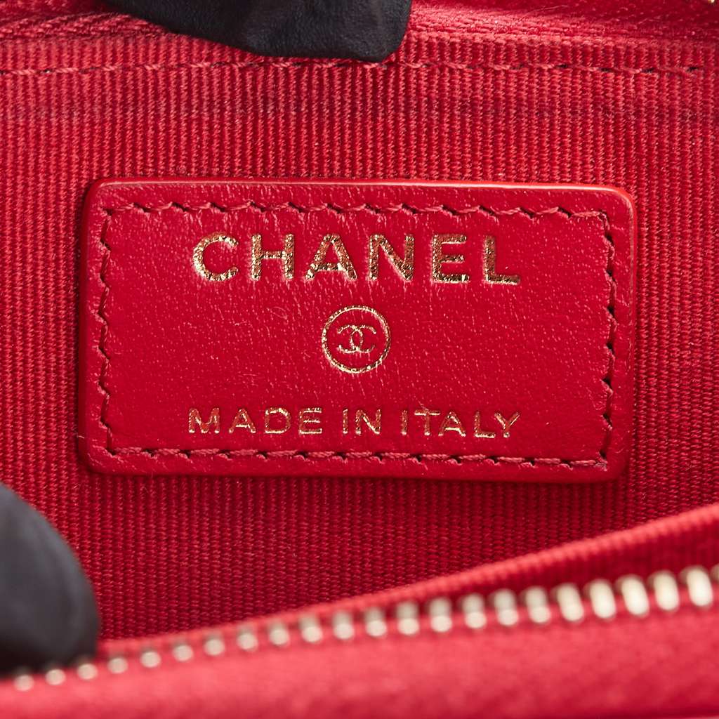 Chanel Quilted Lambskin Acrylic Coco Love Coin Pouch - 5