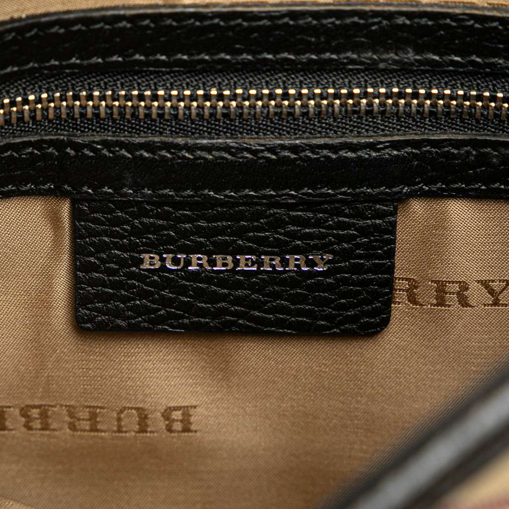 Burberry Nova Check Trimmed Canvas Crossbody - Side view