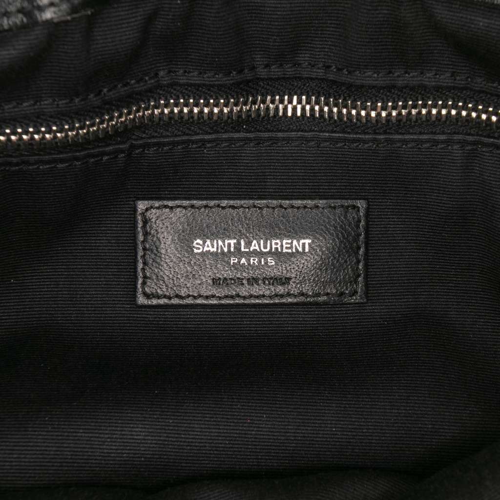 Saint Laurent Medium Chevron Leather Monogram LouLou Shoulder Bag - 5