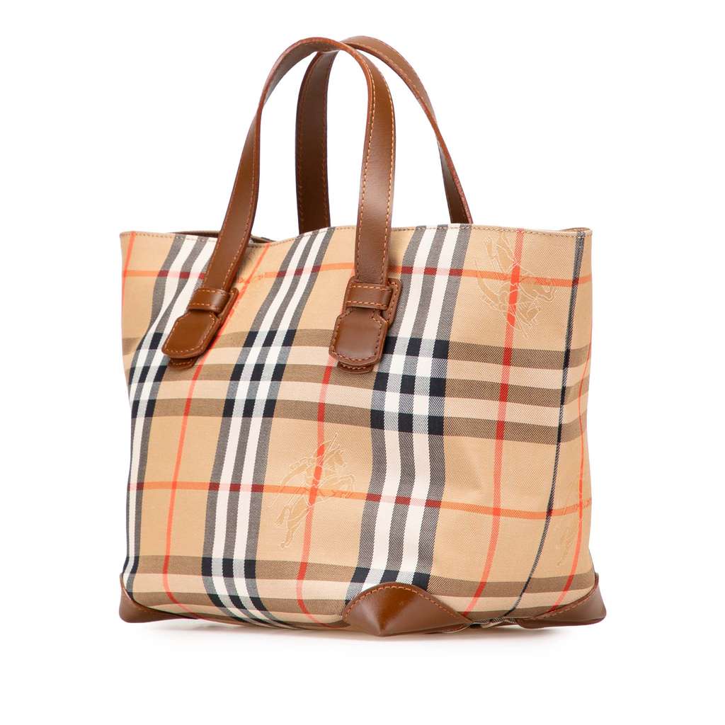 Burberry Haymarket Check Canvas Handbag - 2