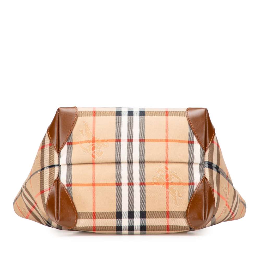 Burberry Haymarket Check Canvas Handbag - 3