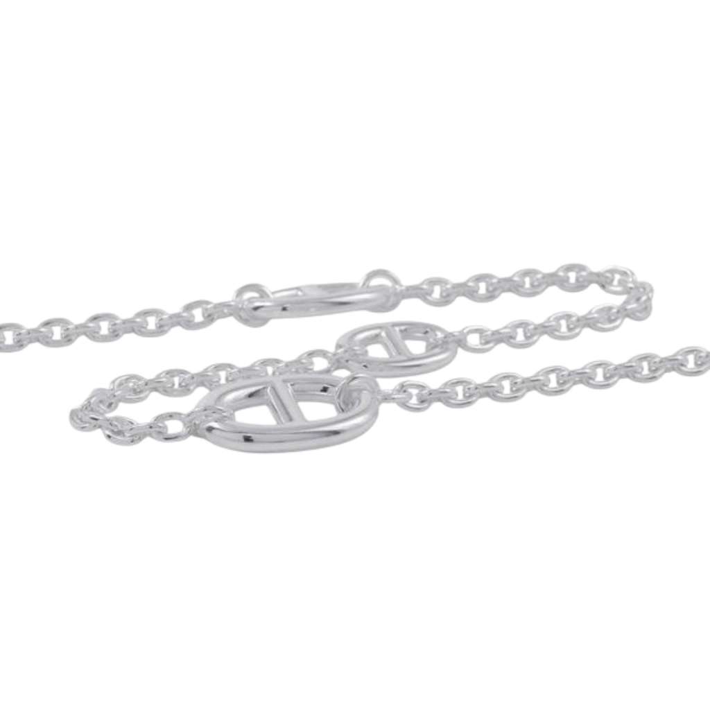 Hermès Sterling Silver Farandole Long Necklace 120 - 2
