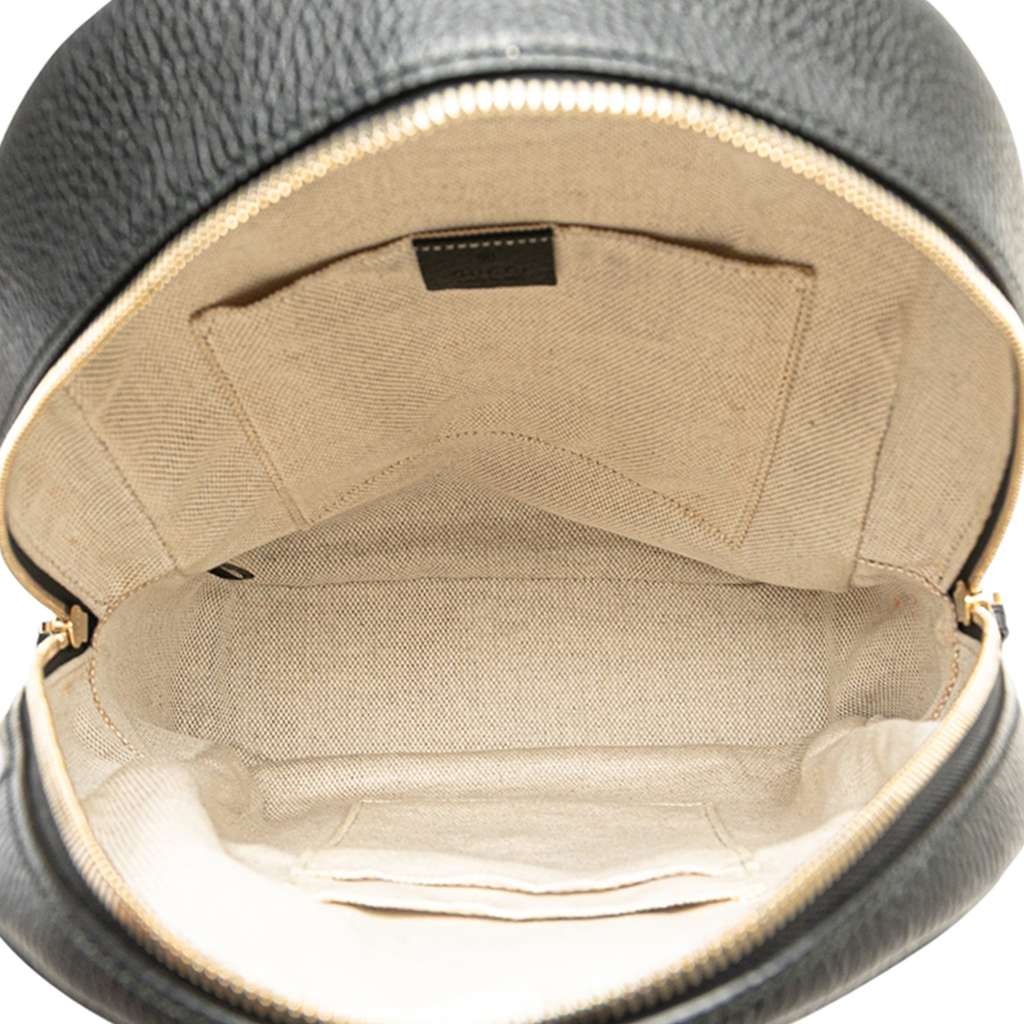 Gucci Pebbled Calfskin Soho Chain Backpack - 4