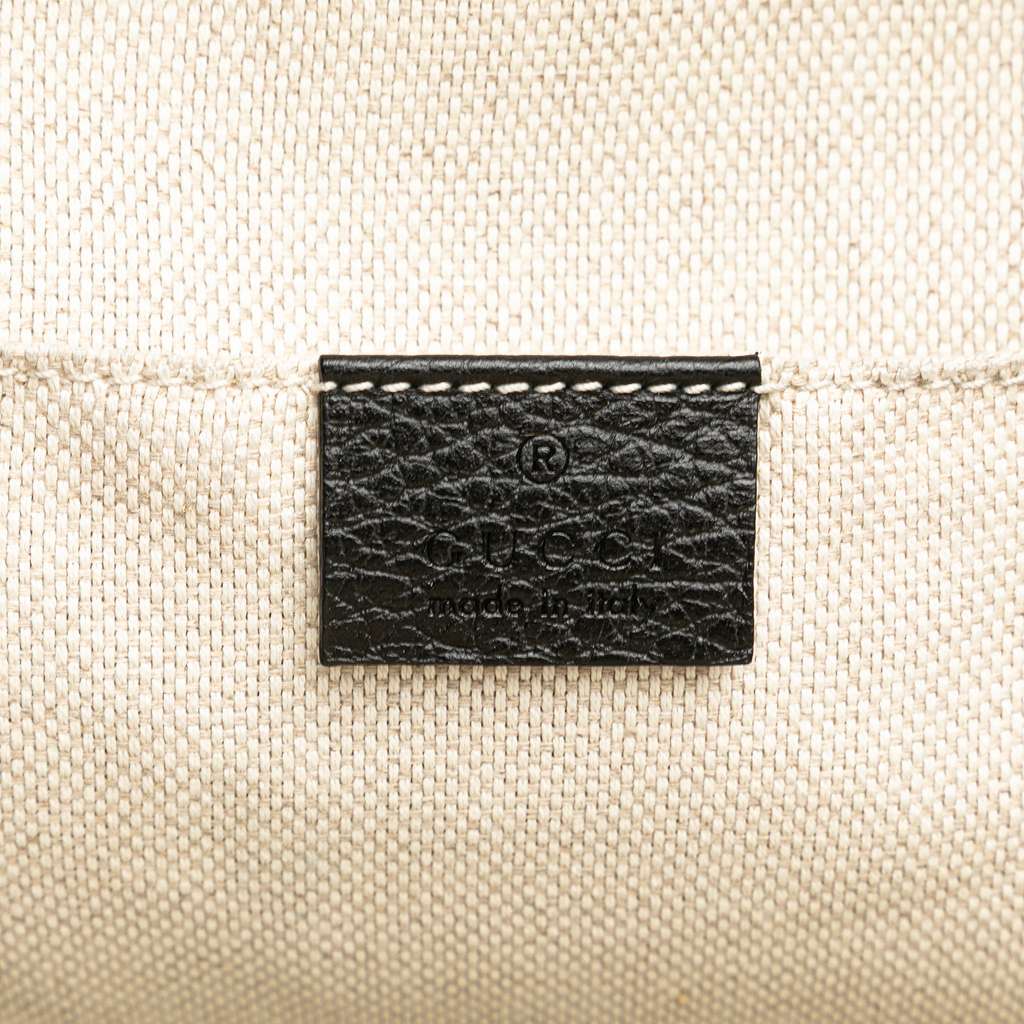 Gucci Pebbled Calfskin Soho Chain Backpack - Side view