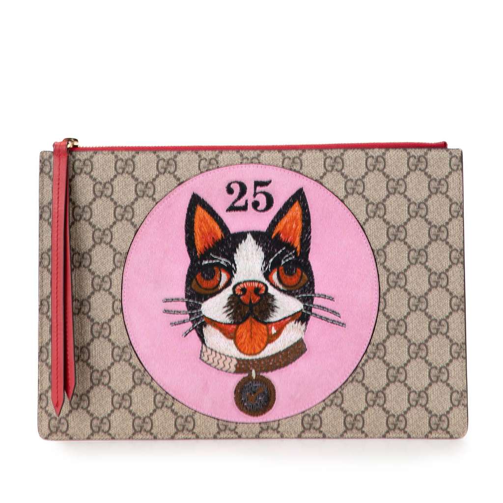 Gucci GG Supreme Bosco Clutch