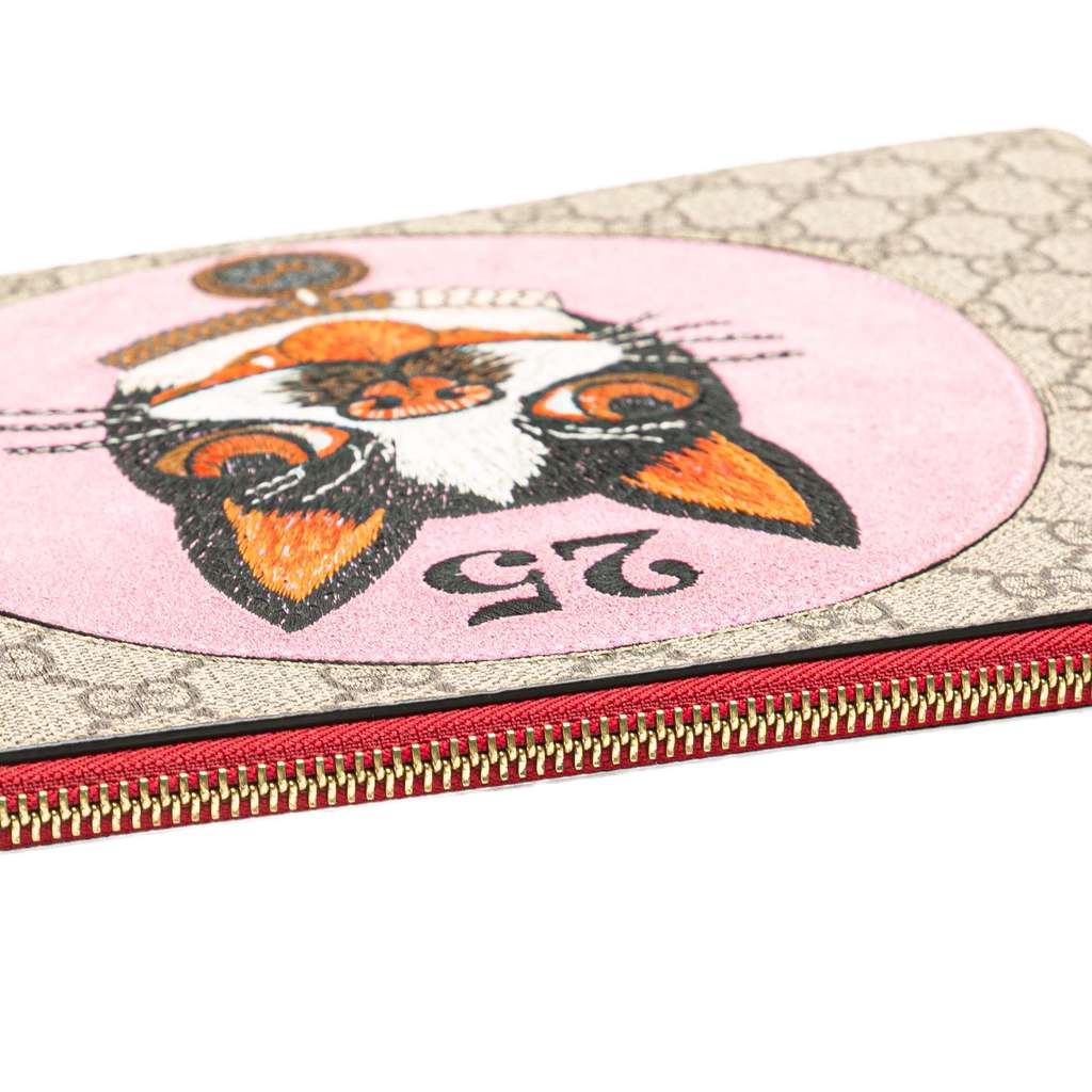 Gucci GG Supreme Bosco Clutch - Image 11