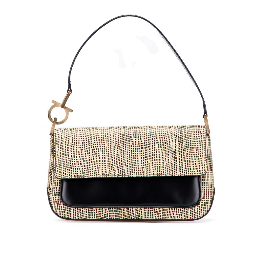 Salvatore Ferragamo Leather Gancini Shoulder Bag