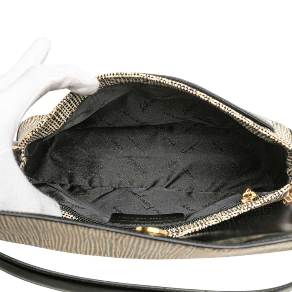 Salvatore Ferragamo Leather Gancini Shoulder Bag - 4