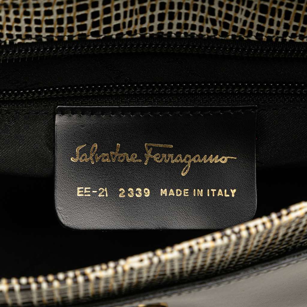 Salvatore Ferragamo Leather Gancini Shoulder Bag - Side view