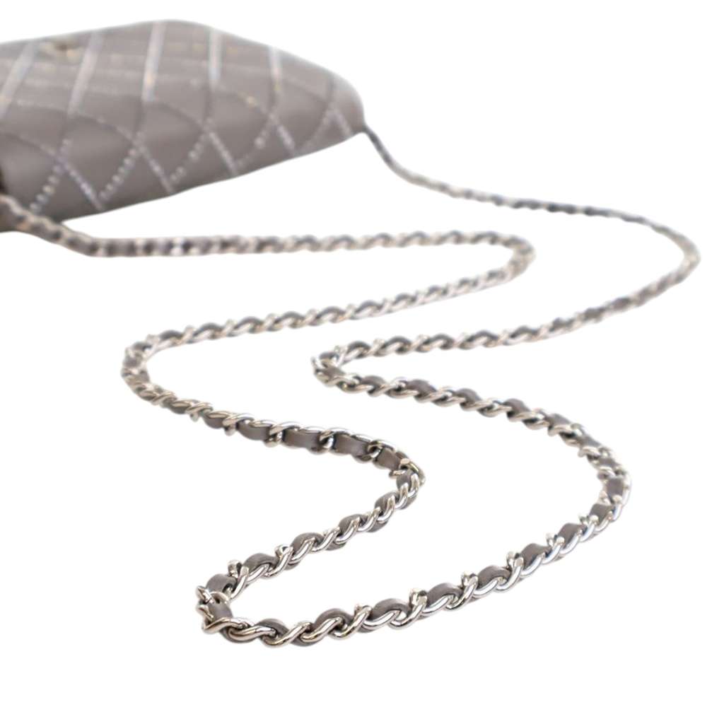 Chanel CC Studded Calfskin Crystal Wallet On Chain - Image 11