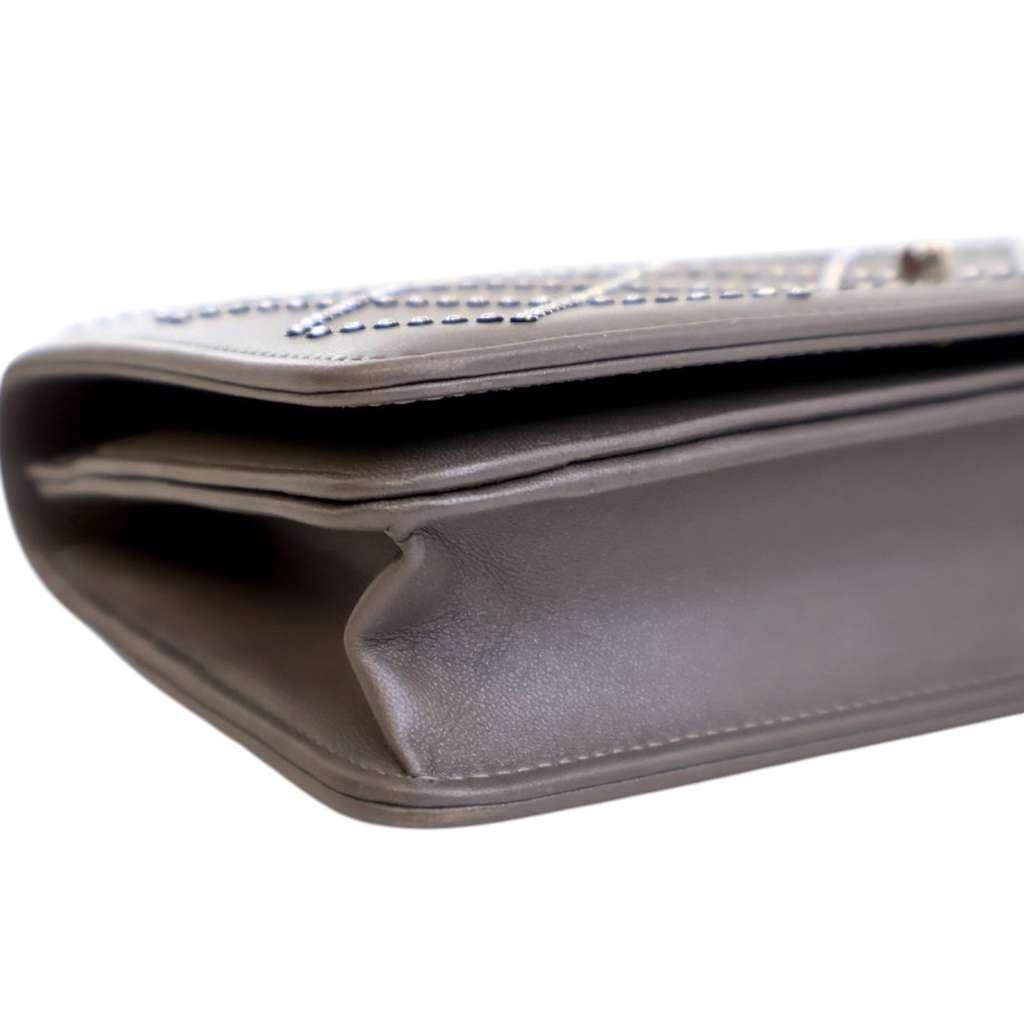 Chanel CC Studded Calfskin Crystal Wallet On Chain - Image 12