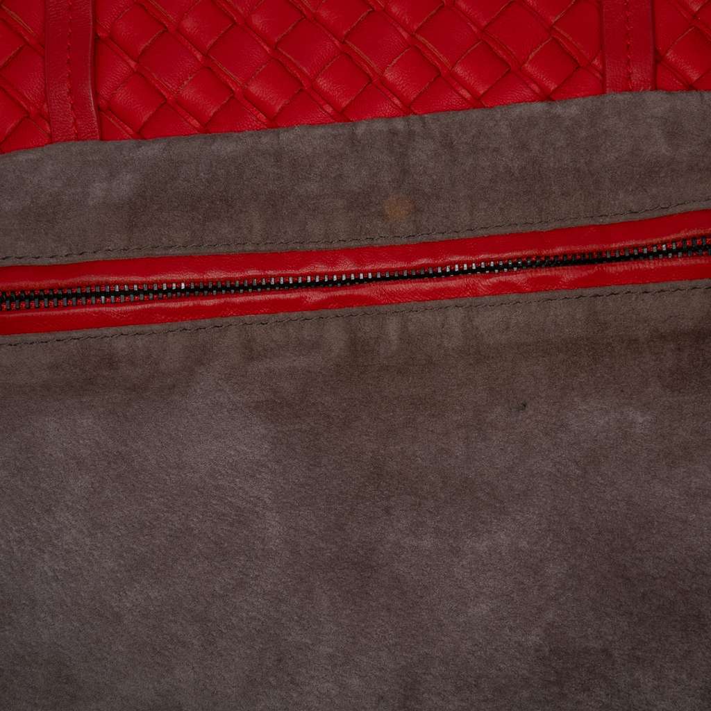 Bottega Veneta Intrecciato Trimmed Bicolor Nappa Satchel - Image 10