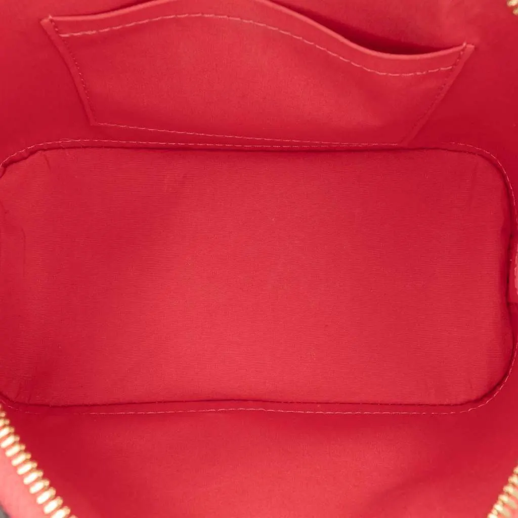 Louis Vuitton Monogram Vernis Alma BB Red Leather Good - Model View