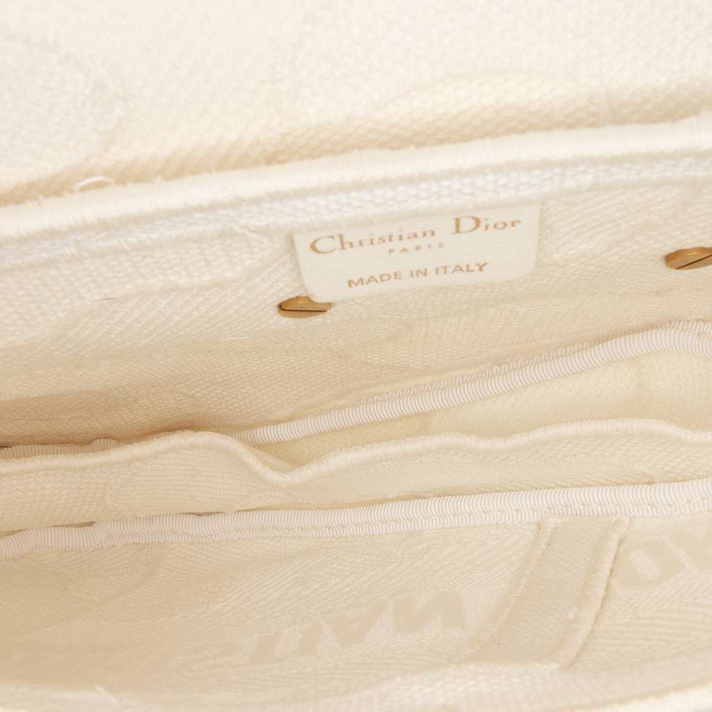 Dior Mini Canvas Embroidered Camouflage Saddle Bag - 4