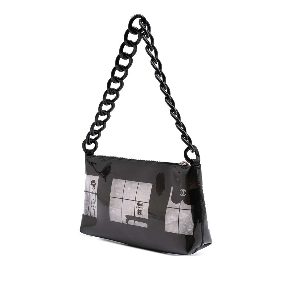 Chanel Vinyl Coco Window Pochette - 2