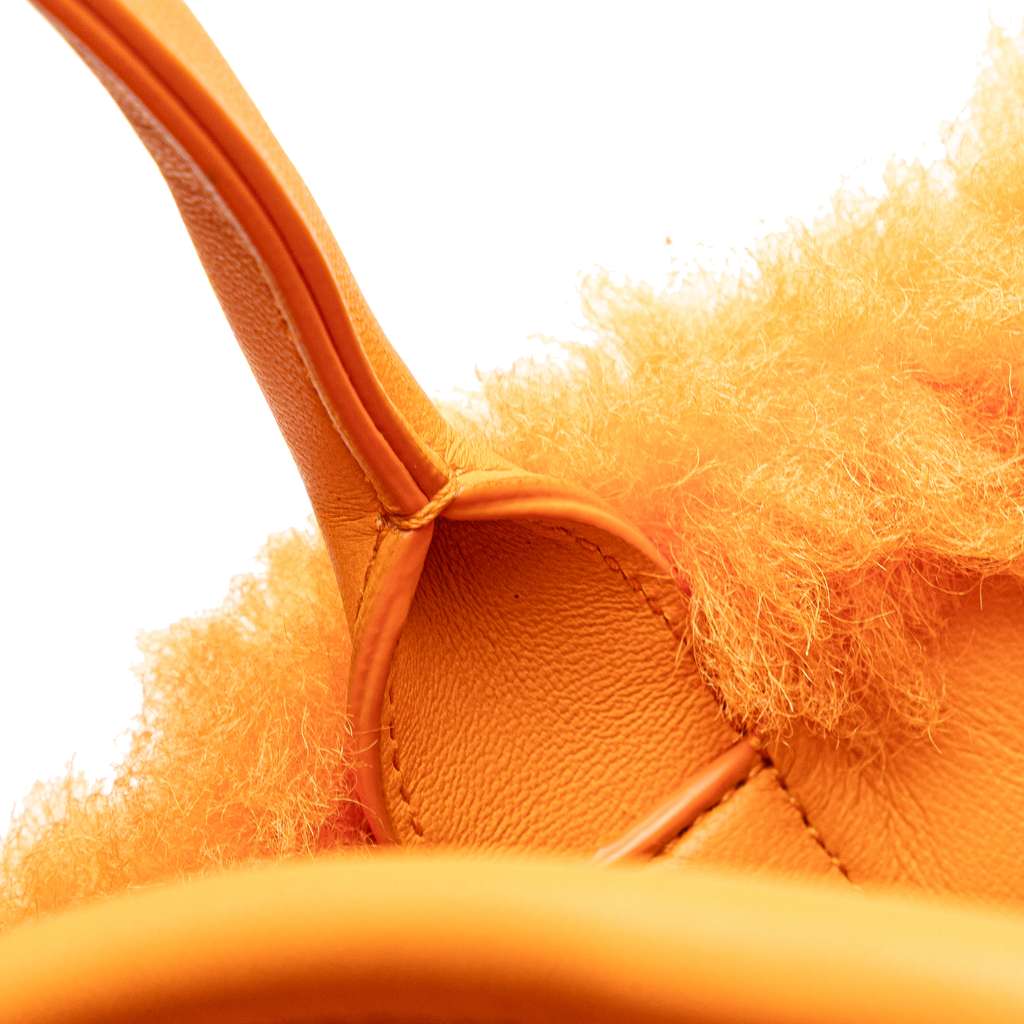 Bottega Veneta Small Shearling Intrecciato Arco Tote - Image 10