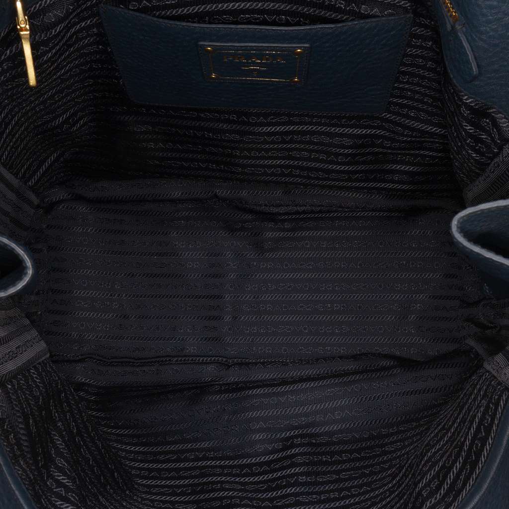 Prada Vitello Daino Side Zip Convertible Tote - 4