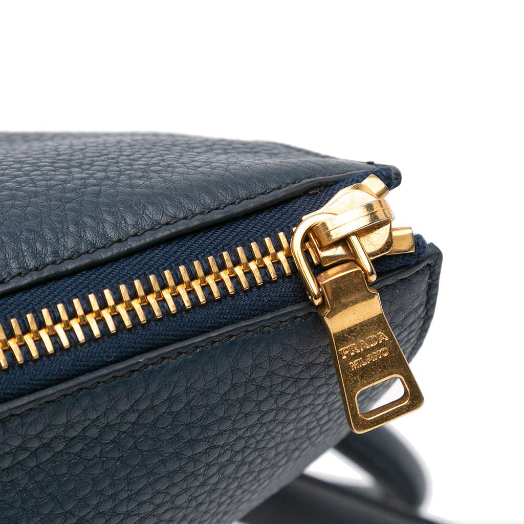 Prada Vitello Daino Side Zip Convertible Tote - Image 10