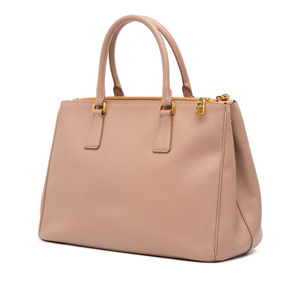 Prada Medium Saffiano Lux Galleria Double Zip Satchel - 2