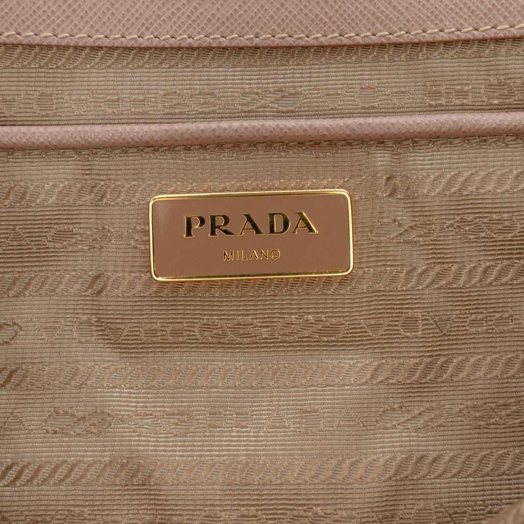 Prada Medium Saffiano Lux Galleria Double Zip Satchel - 5