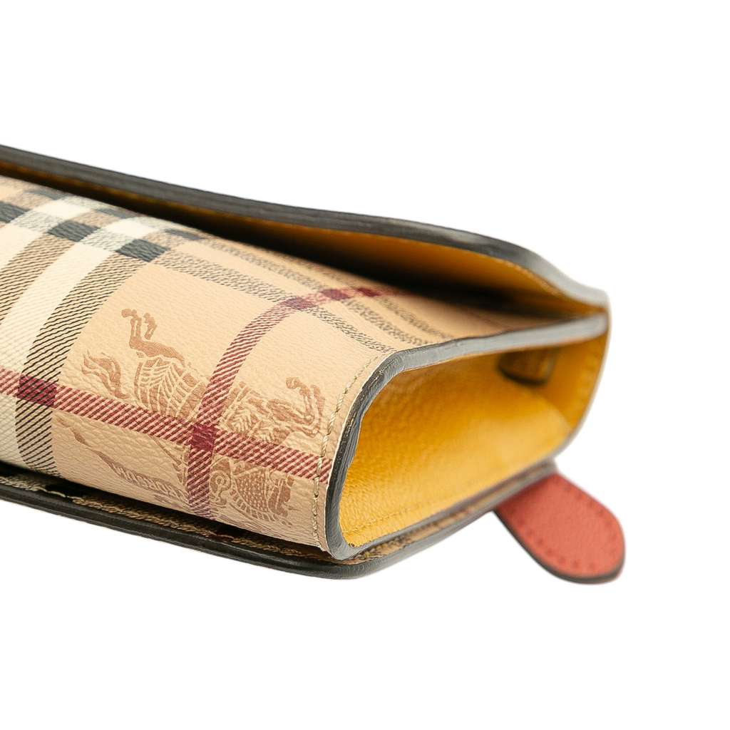 Burberry Haymarket Check Coated Canvas and Calfskin Loxley Crossbody - Image 11