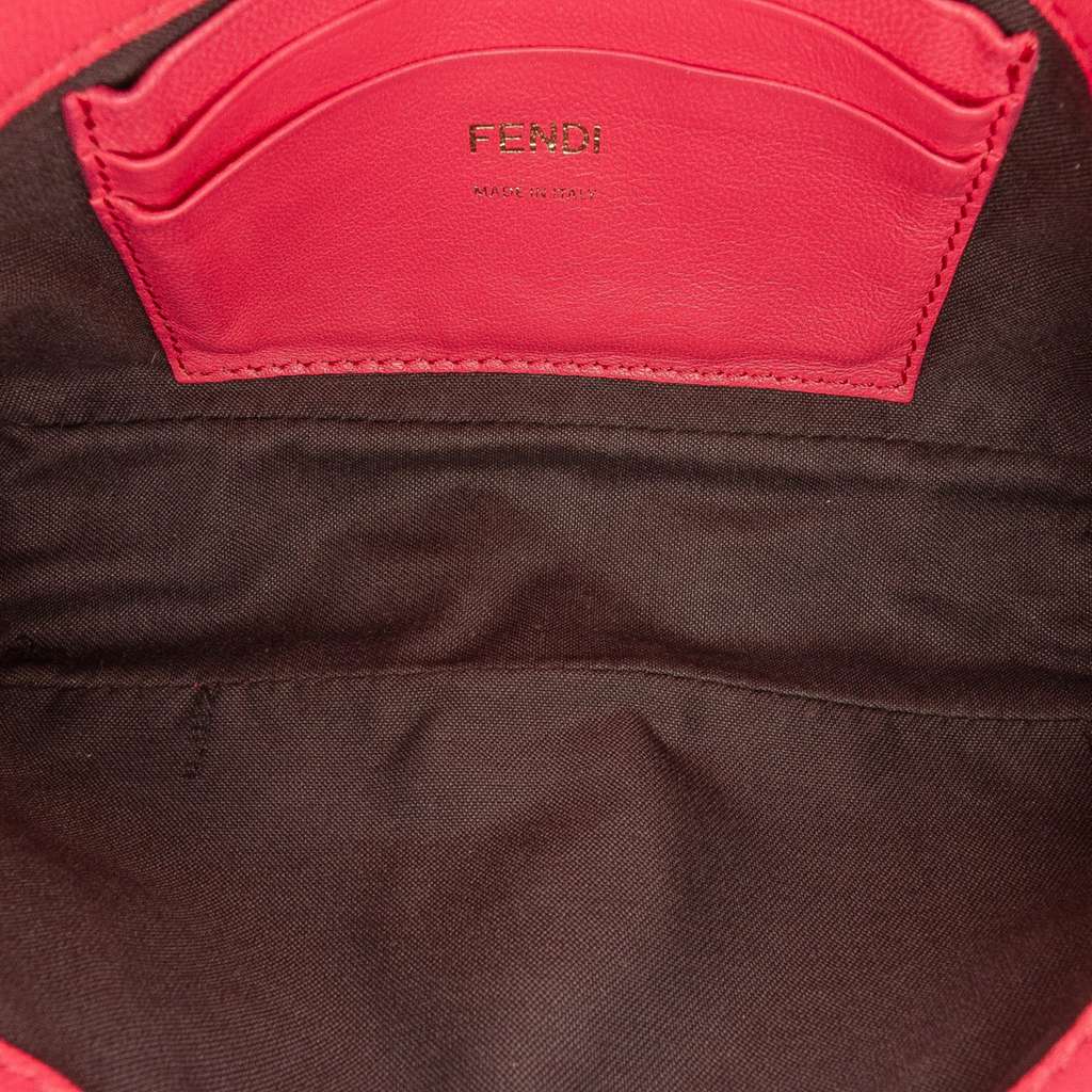 Fendi Mini Zucca Embossed Leather Baguette Satchel - 4