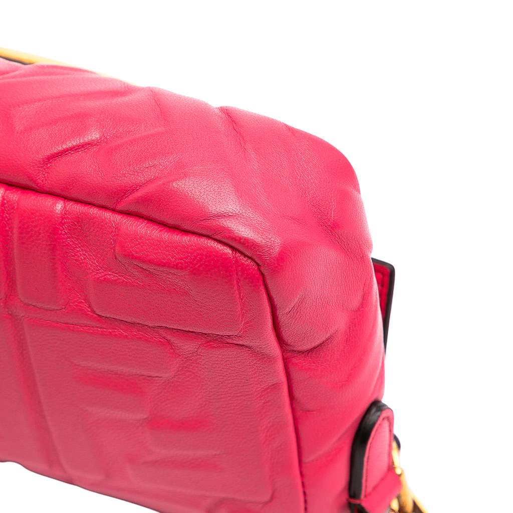 Fendi Mini Zucca Embossed Leather Baguette Satchel - Detail 2