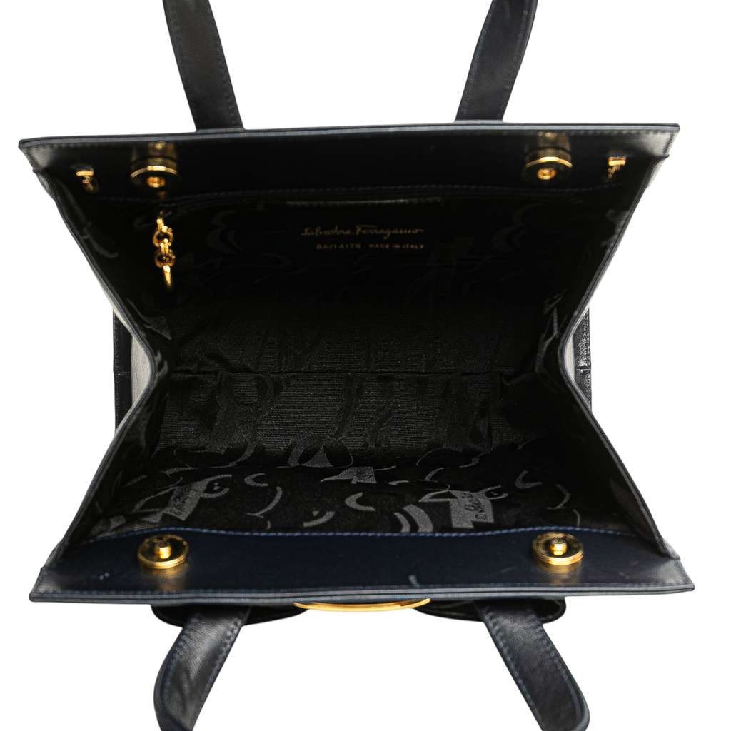 Salvatore Ferragamo Leather Vara Bow Satchel - 4