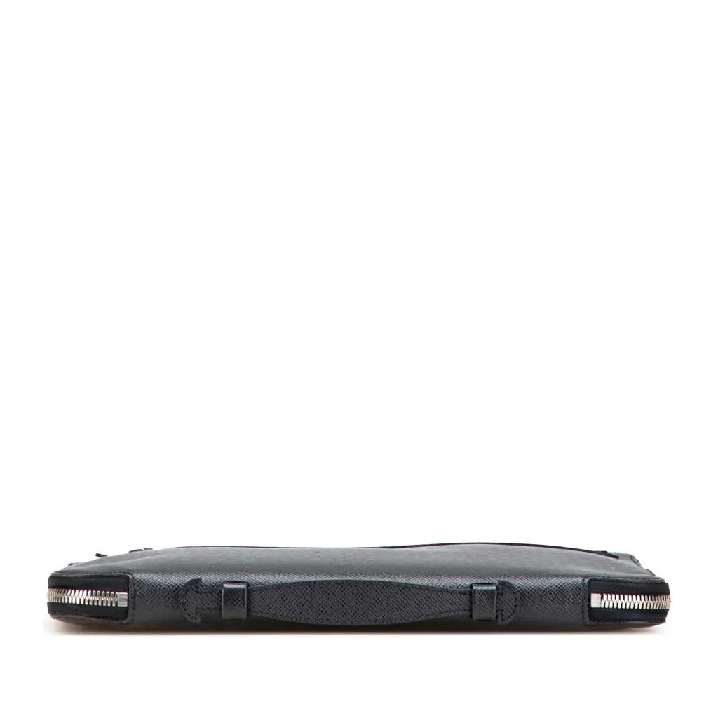 Louis Vuitton Taiga Vladimir Portfolio Black Leather Good - Inside View
