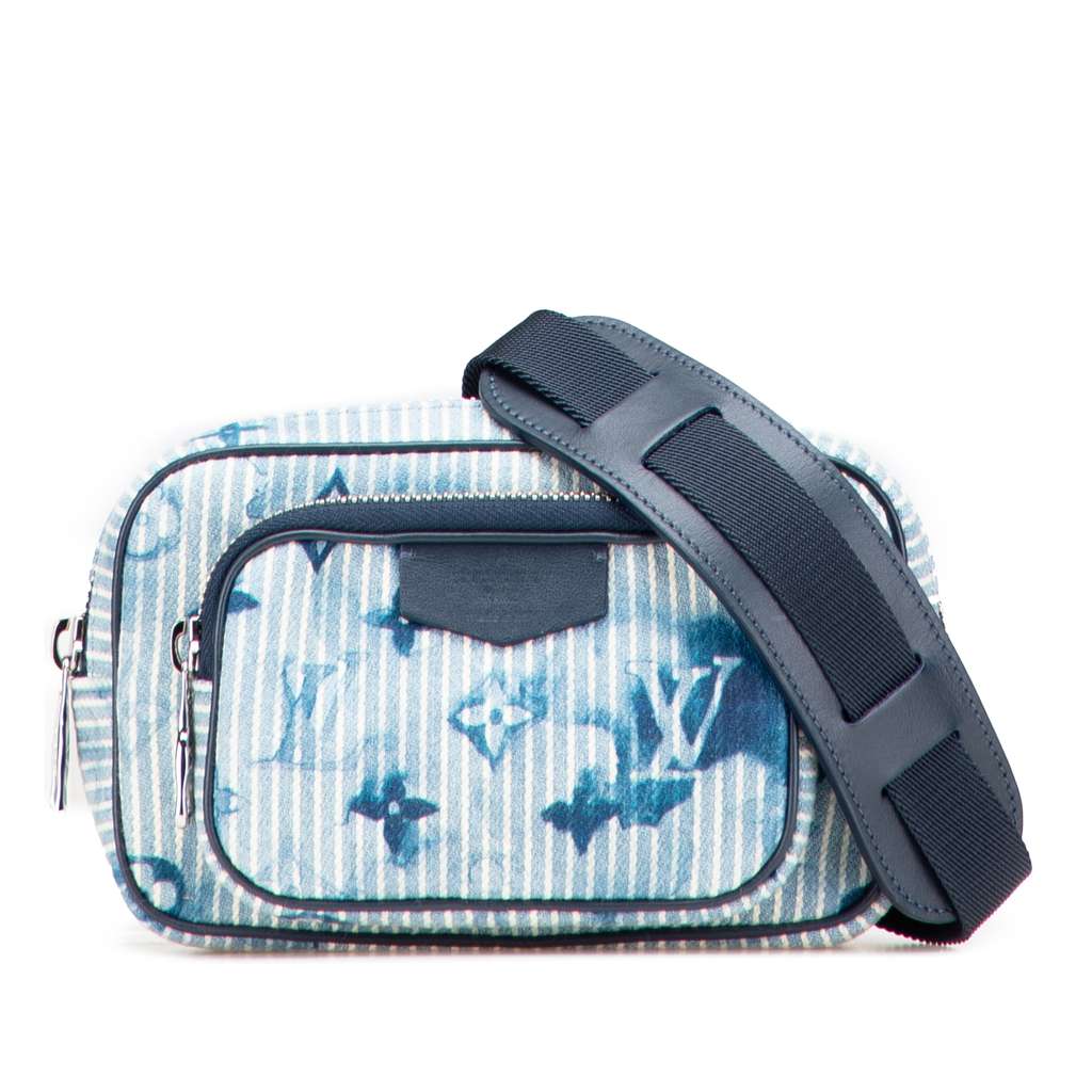Louis Vuitton Monogram Denim Watercolor Hickory Stripes Outdoor Pouch