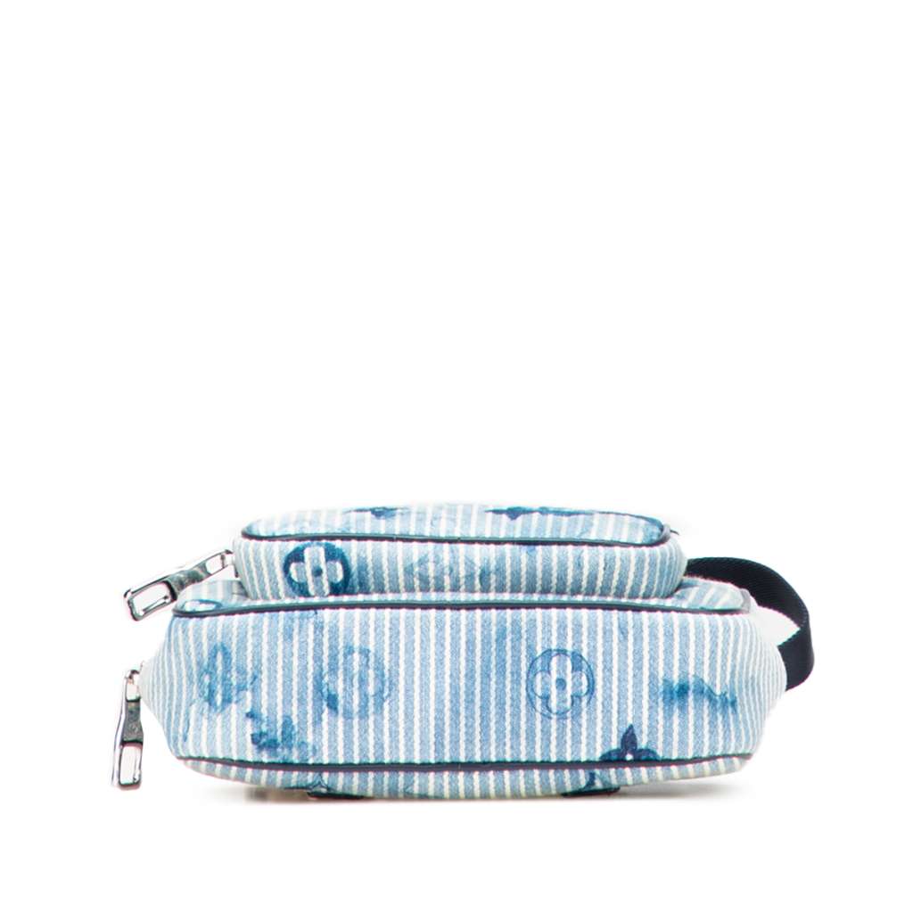 Louis Vuitton Monogram Denim Watercolor Hickory Stripes Outdoor Pouch - Image 6