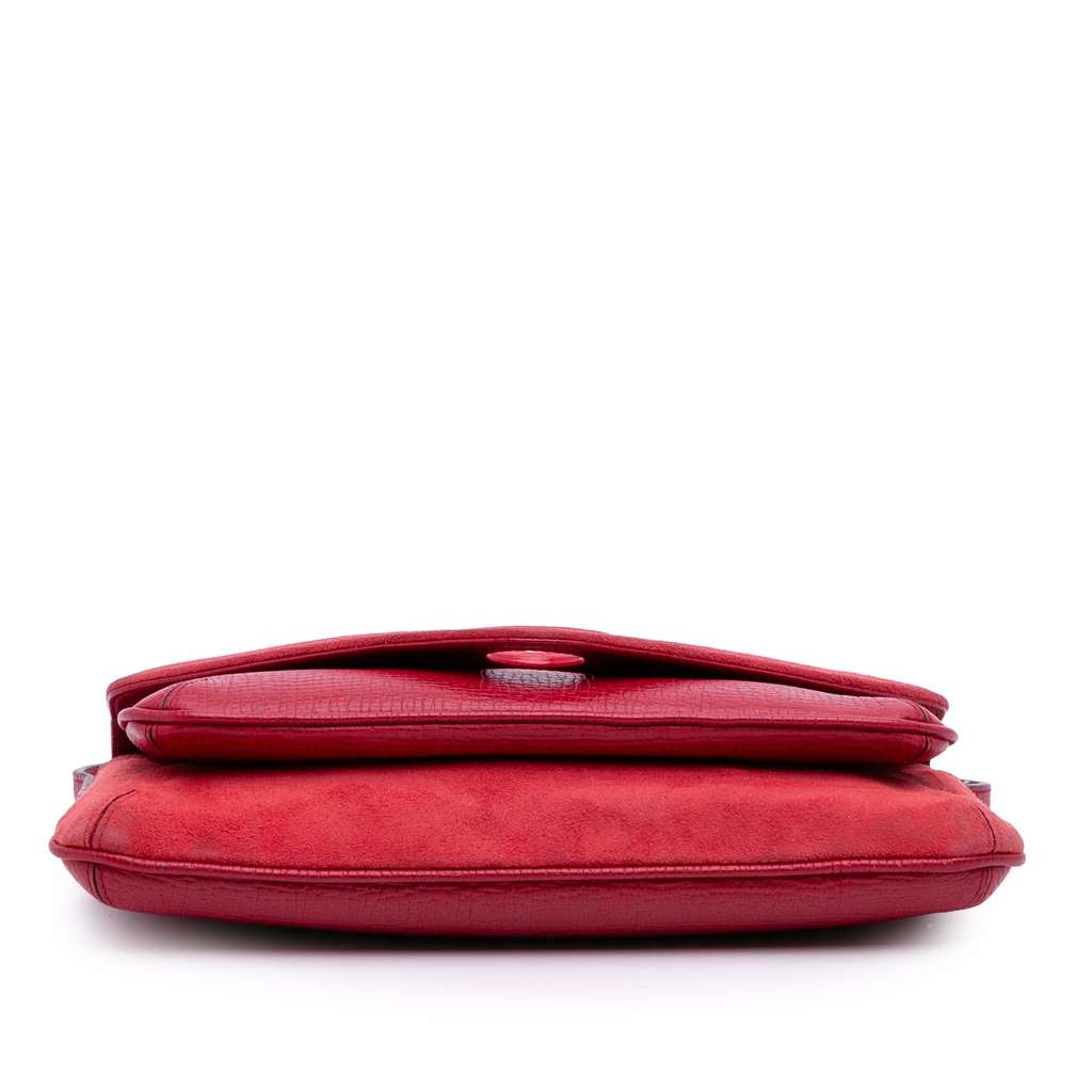 Loewe Suede and Leather Shoulder Bag - Image 6