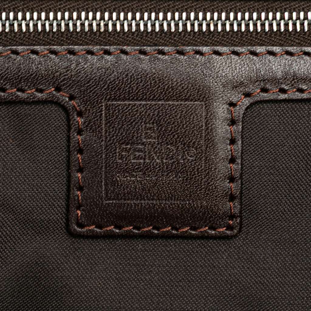 Fendi Small Zucca Canvas Twins Tote - Side view