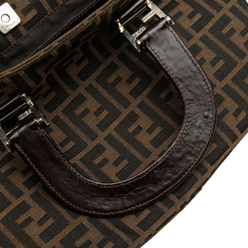 Fendi Small Zucca Canvas Twins Tote - Image 10