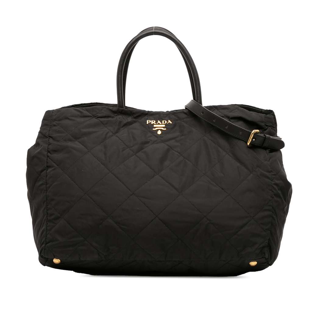 Prada Impuntu Tessuto Satchel