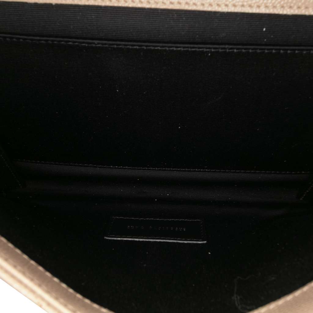 Saint Laurent Grain De Poudre Mix Matelasse Envelope Flap Pouch - 4