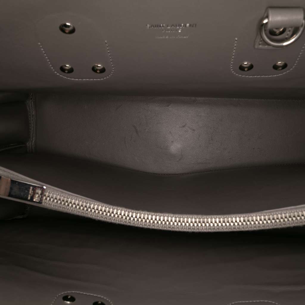 Saint Laurent Small Croc Embossed Leather Sac De Jour Satchel - 4