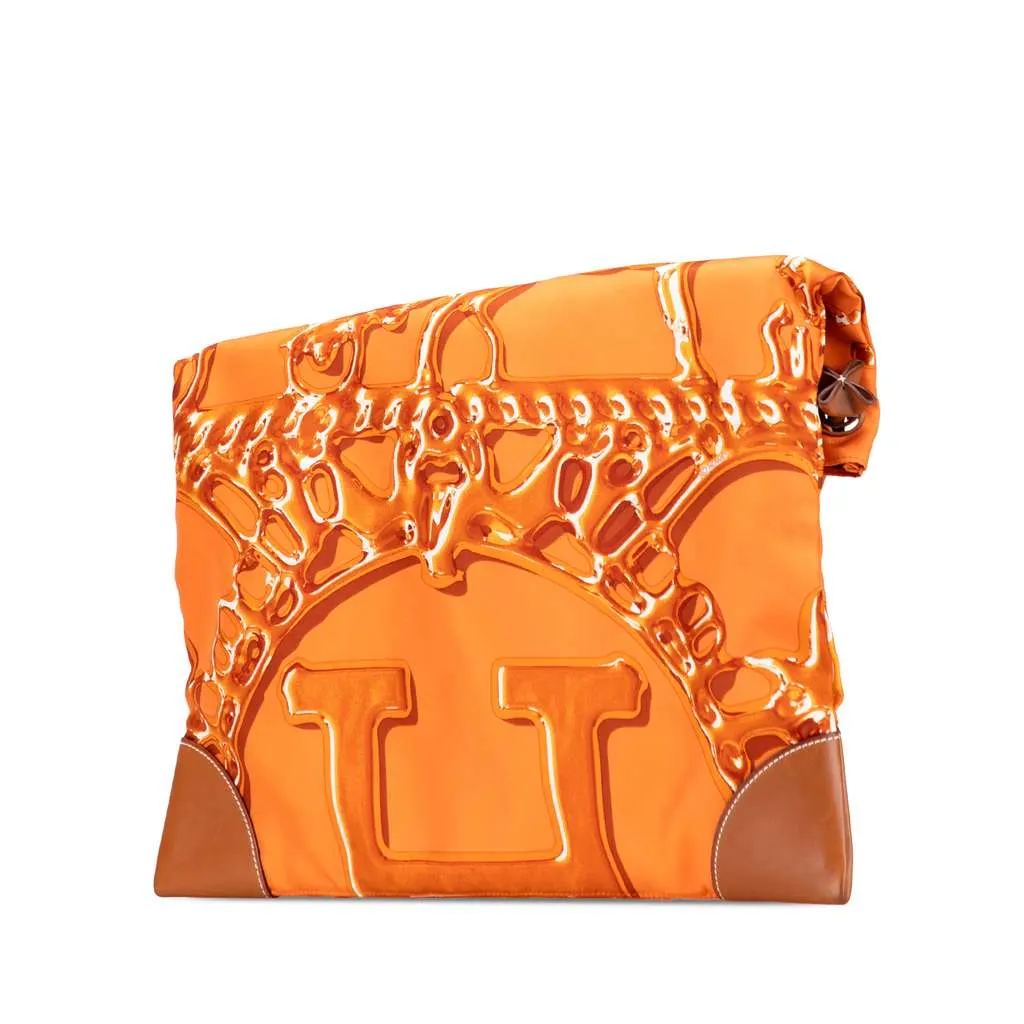 Hermès Vif Argent Silky City 38 Orange Silk Good - Back View