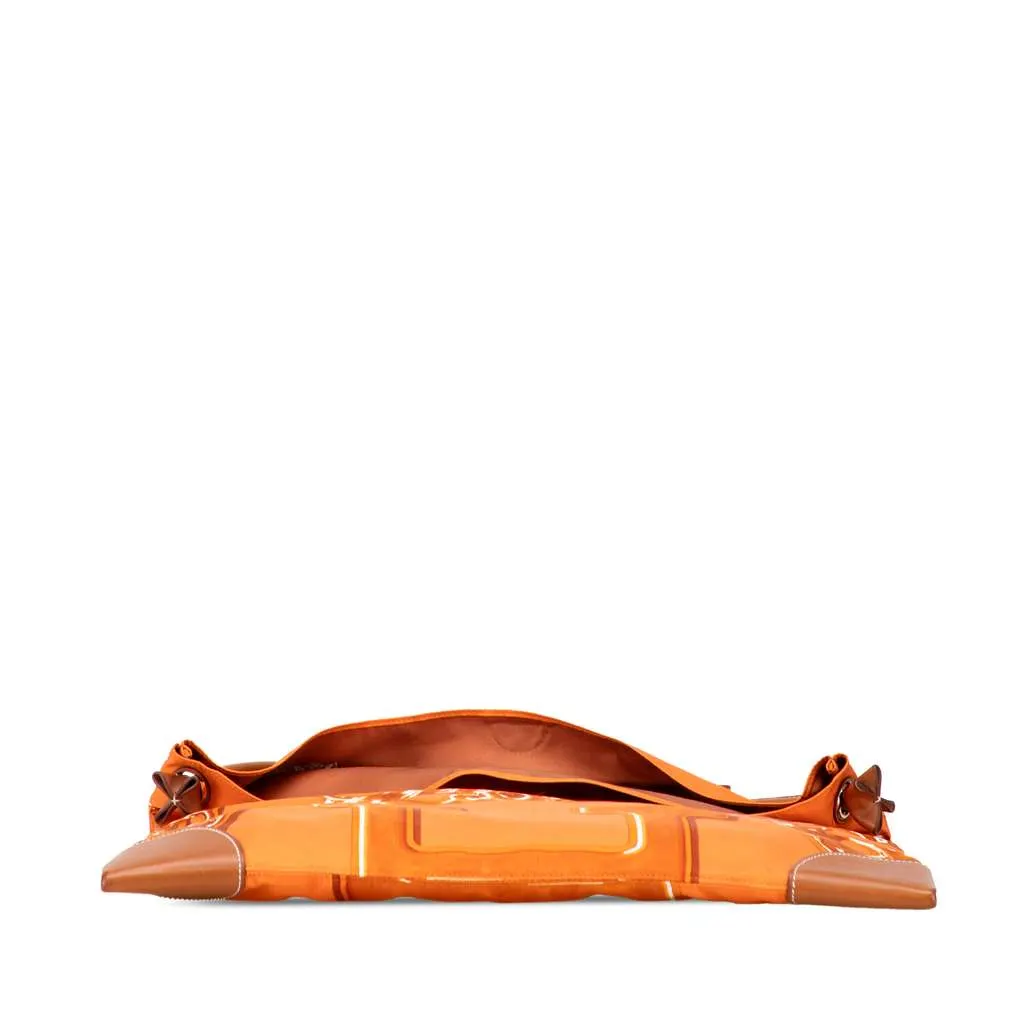 Hermès Vif Argent Silky City 38 Orange Silk Good - Inside View