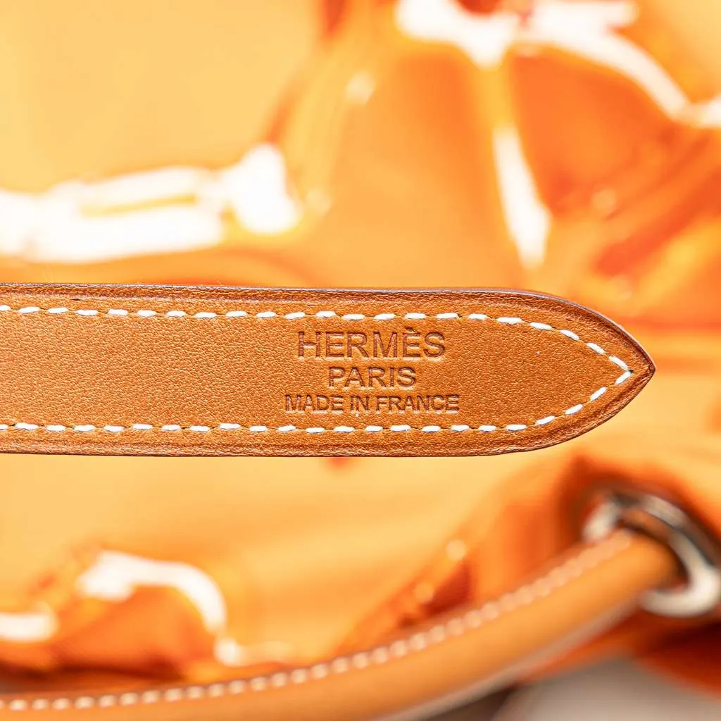 Hermès Vif Argent Silky City 38 Orange Silk Good - Box View