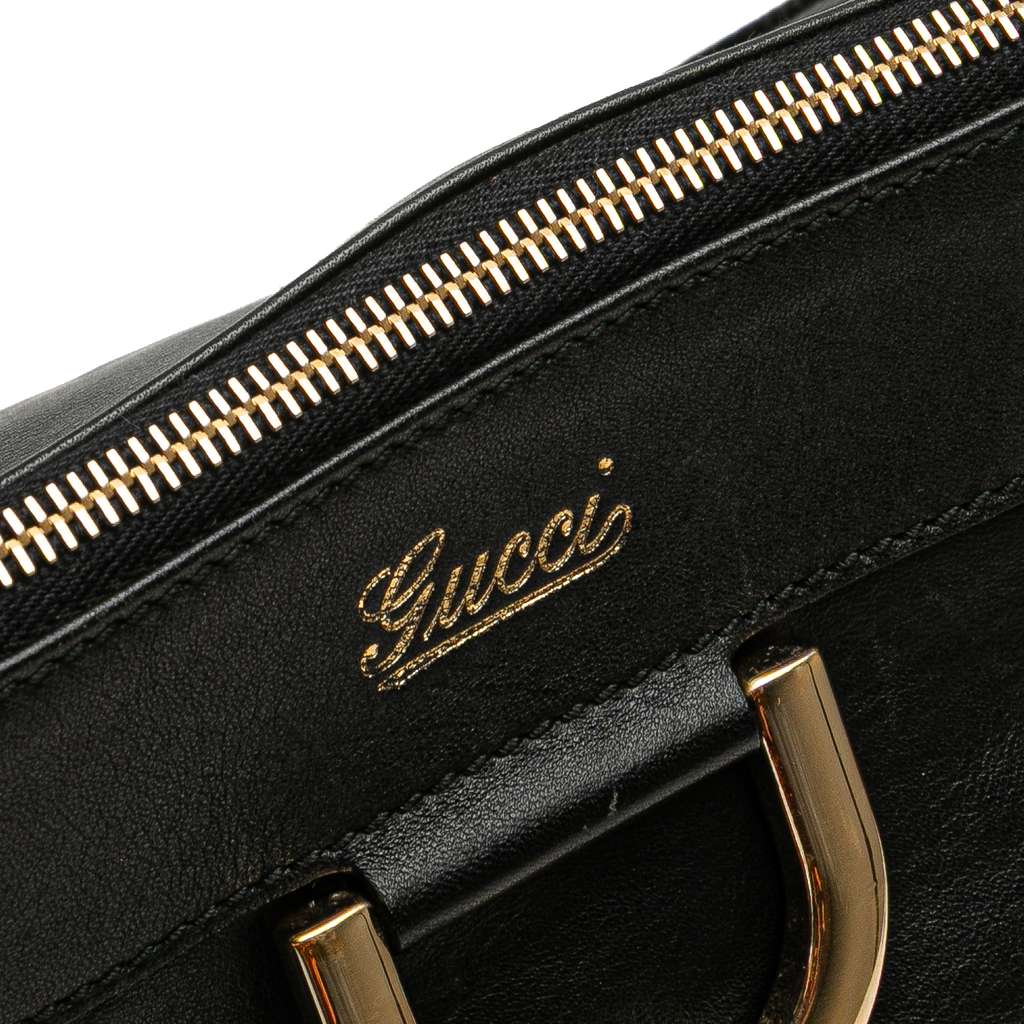 Gucci Leather Abbey D Ring Tote - Side view