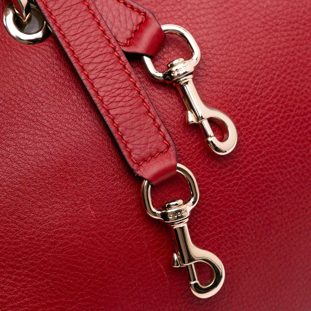 Gucci Medium Calfskin Bamboo Shopper Satchel - Detail 2