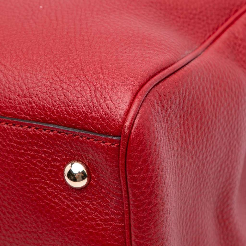 Gucci Medium Calfskin Bamboo Shopper Satchel - Image 12