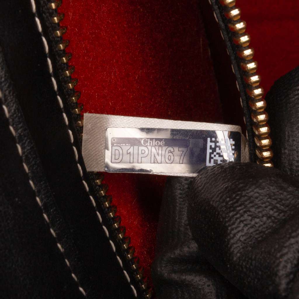 Chloé Small Wool Woody Satchel - Side view