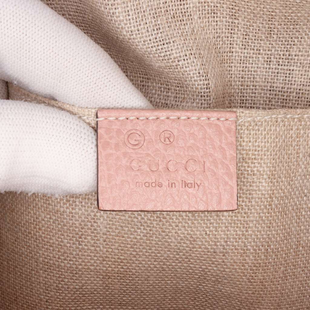 Gucci Mini Leather GG Charm Dome Satchel - Side view